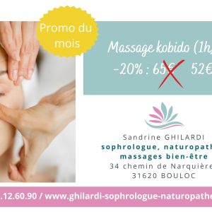 PROMO MASSAGE DU MOIS Kobido (1h)
