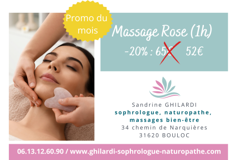Promo sur le massage du mois -AVRIL 2026- Réservé aux femmes
